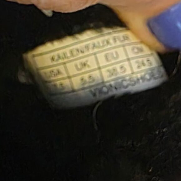 NWOB VIONIC (   ) KAILEN SLIP-ON Black Mule Shearling Suede Shoes - Picture 14 of 14